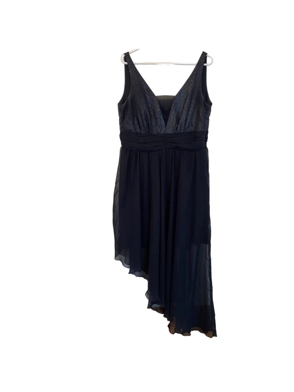 torrid Premium Asymmetrical Dress Black Shimmer Size 12 Zipper